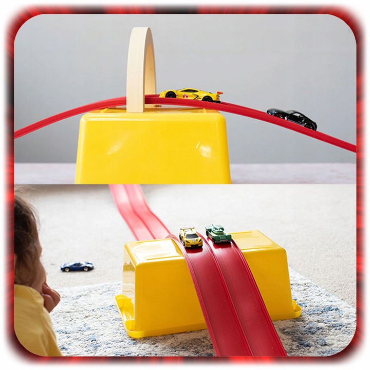 TOR WYŚCIGOWY DLA SAMOCHODZIKÓW do serii Turborace Tor Prędkości + 4 AUTKA