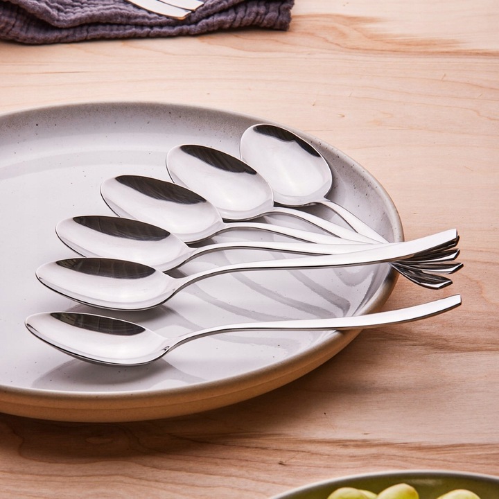 Sztućce Komplet na 6 osób Altom Design Planet srebrny połysk 24 elementy