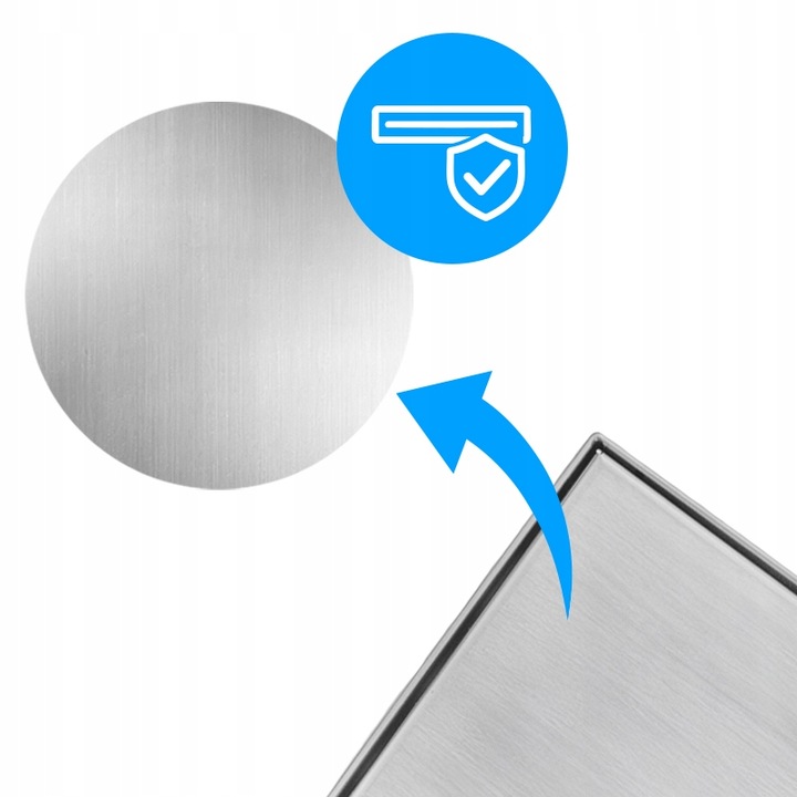 ODPŁYW LINIOWY KWADRATOWY 15x15 CM INOX OBROTOWY NISKI SYFON 360 DL07 FIX