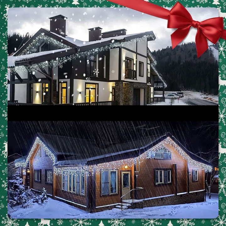 SOPLE LED 500 LAMPKI ZIMNE WISZĄCE 24M ZEWNĘTRZNE WEWNĘTRZNE EFEKT FLASH