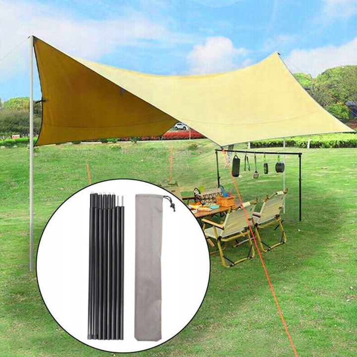 2X 2M TYCZKI NAMIOTOWE TELESKOPOWY REGULOWANY TYCZKA DO BALDACHIMU