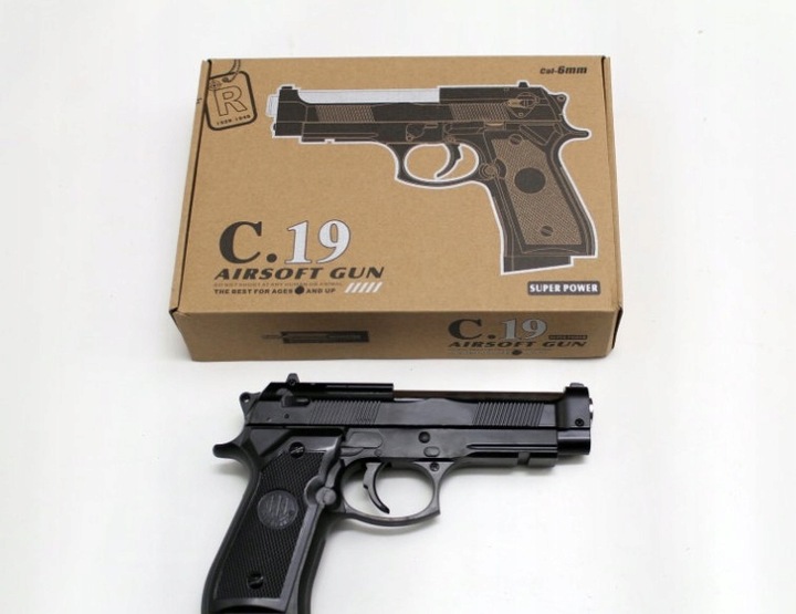 Pistolet C19 Metal na kulki plastikowe 6mm