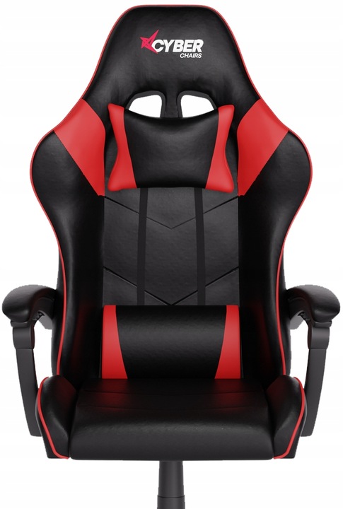 FOTEL GAMINGOWY CYBER CHAIRS X-LOGIC RED - BIUROWY