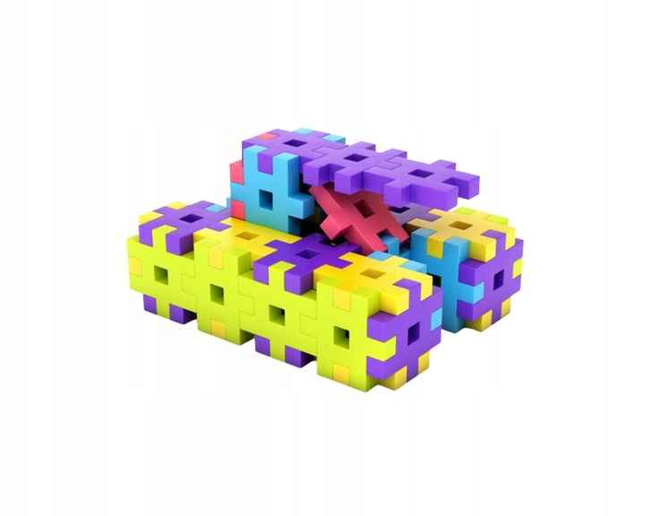 KLOCKI KONSTRUKCYJNE WAFLE MELI Basic Travel Box 250 EL GOFRY PUZZLE