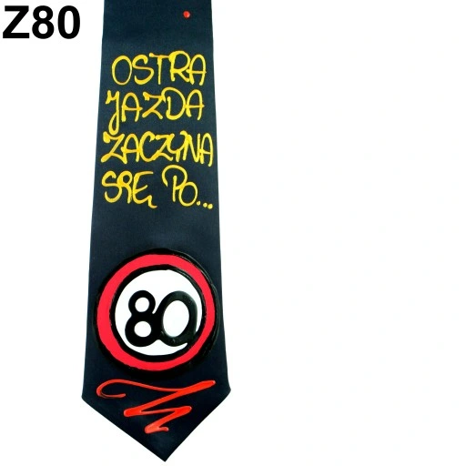 KRAWAT ręcznie malowany prezent URODZINY 18-80 CHŁOPAKA FACETA taty wzory