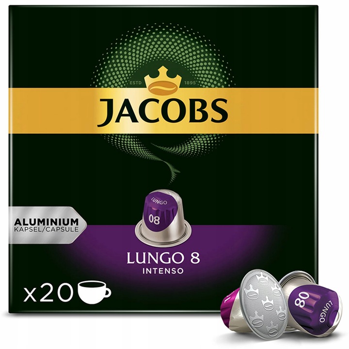 KAWA NESPRESSO JACOBS LUNGO INTENSO 100 kapsułek