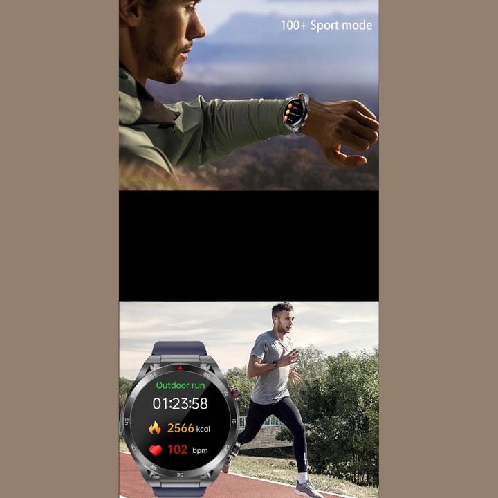 SMARTWATCH ZEGAREK MĘSKI GLUKOZA POMIAR CUKRU EKG CIŚNIENIE MENU POLSKIE