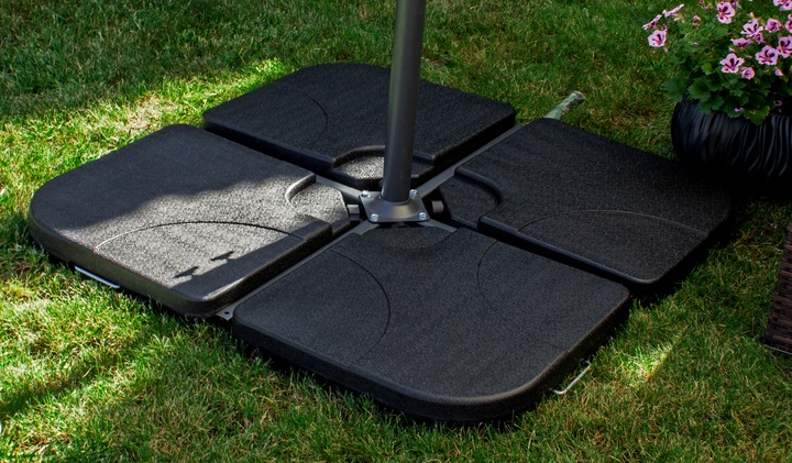 PODSTAWA PARASOLA OGRODOWEGO obciążnik pod parasol OBCIĄŻENIE 4 x 15KG BAZA