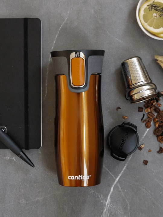 Kubek termiczny Contigo West Loop 2.0 470ml Autoseal - Pomarańczowy