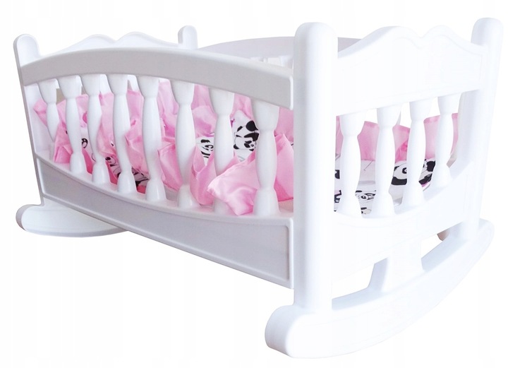 DUŻA KOŁYSKA DLA LALKI LALEK ŁÓŻECZKO + POŚCIEL PL