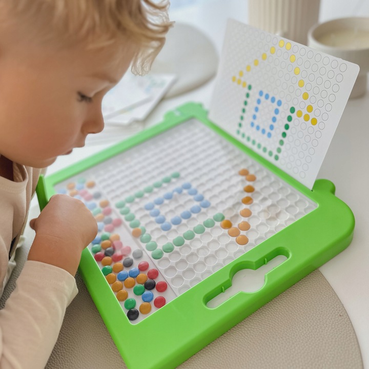 TABLICA MAGNETYCZNA MagPad MONTESSORI DINOZAUR DINOBOARD MAGNETYCZNE WOOPIE
