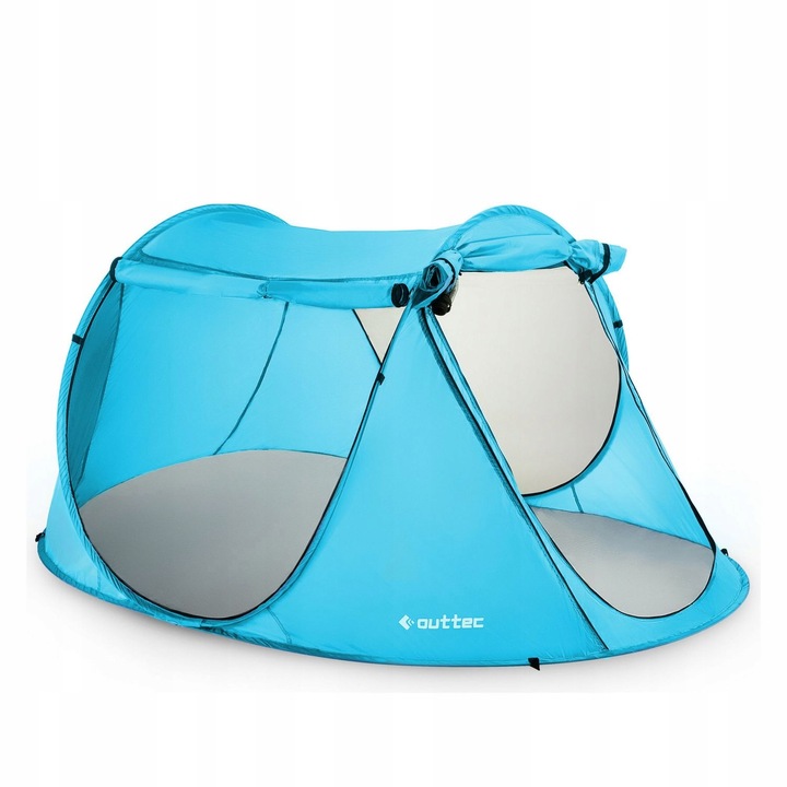 PARAWAN NAMIOT PLAŻOWY SAMOROZKŁADAJĄCY ZAMYKANY Z DASZKIEM OUTTEC