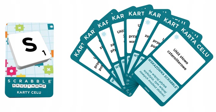 GRA SCRABBLE ORIGINAL 2 GRY W 1 wersja polska, najnowsze wydanie HXM53