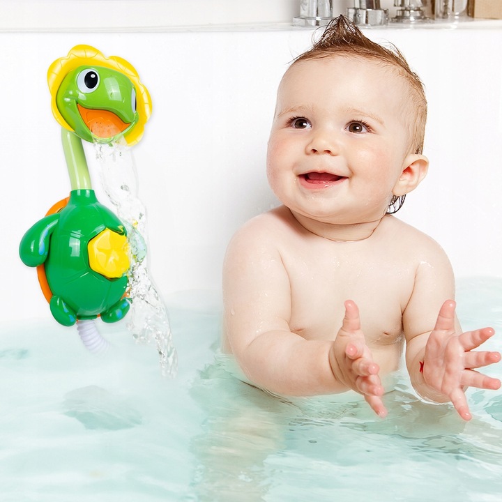 PRYSZNIC FONTANNA ŻÓŁW ŻÓŁWIK DO KĄPIELI DO WANNY DO WODY DLA DZIECI