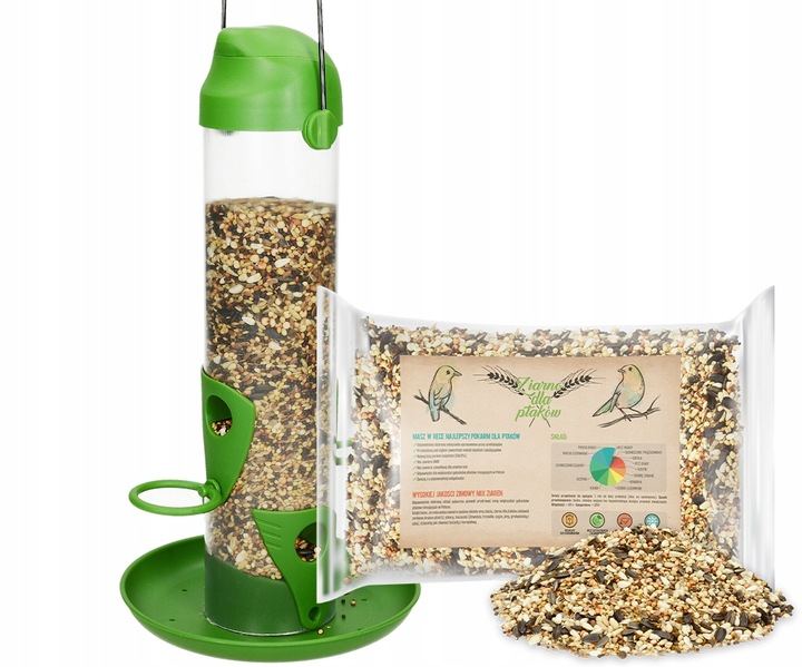 KARMNIK WISZĄCY UCHWYT KARMIDŁO NA POKARM KARMĘ DLA PTAKÓW W ZIMIE TRIXIE