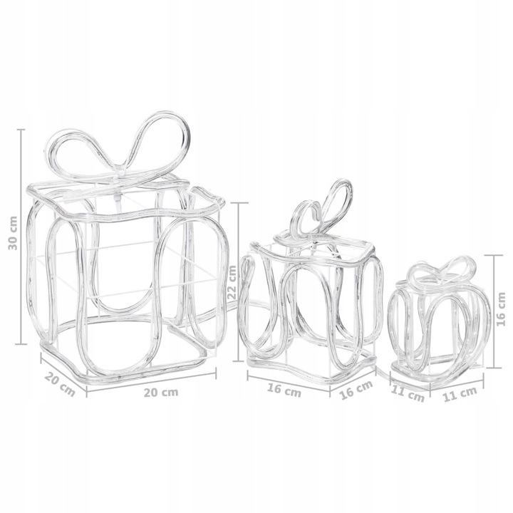 DEKORACJA ŚWIĄTECZNA PREZENTY 180 LED DO DOMU I OGRODU