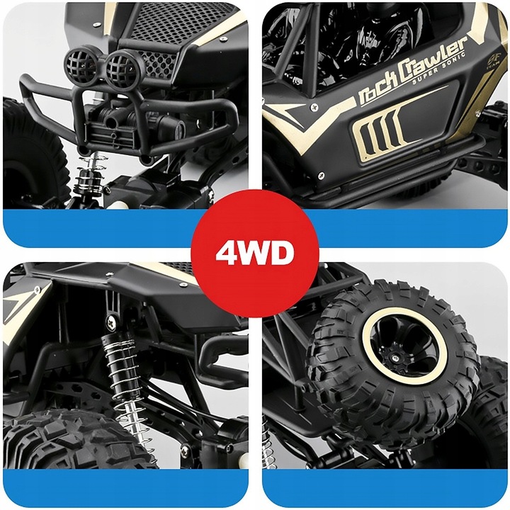 SAMOCHÓD ZDALNIE STEROWANY 4x4 METAL GIGANT 51cm