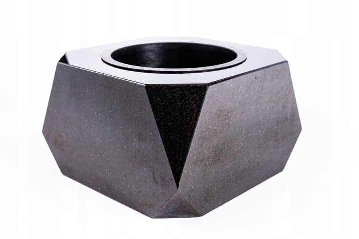 Ekskluzywna Misa Granitowa Nagrobna na Pomnik Na Cmentarz Szara 15x25cm