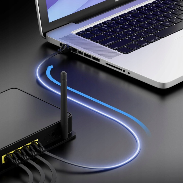 Kabel Ethernet Sieciowy Lan Patchcord Skrętka Internet Płaski Sftp Cat