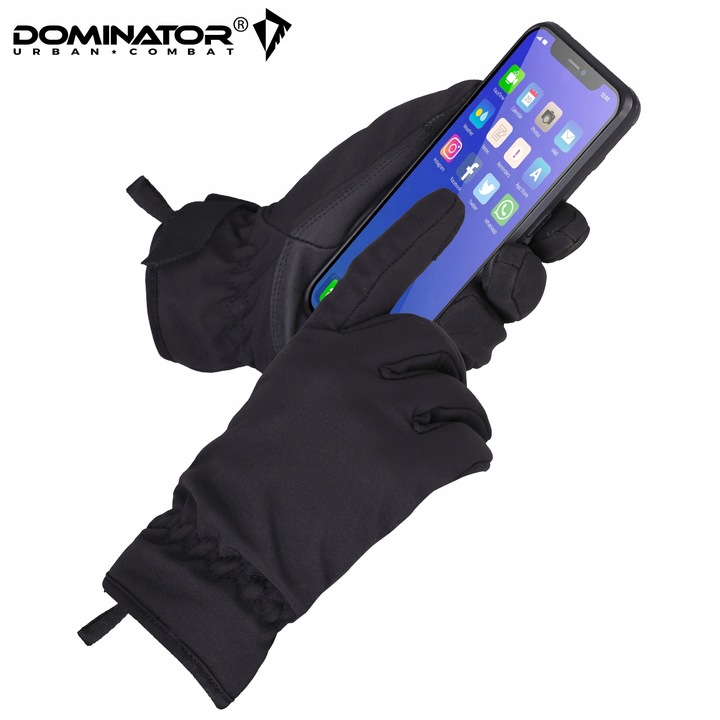 RĘKAWICE TAKTYCZNE SOFTSHELL DOMINATOR CZARNE XS