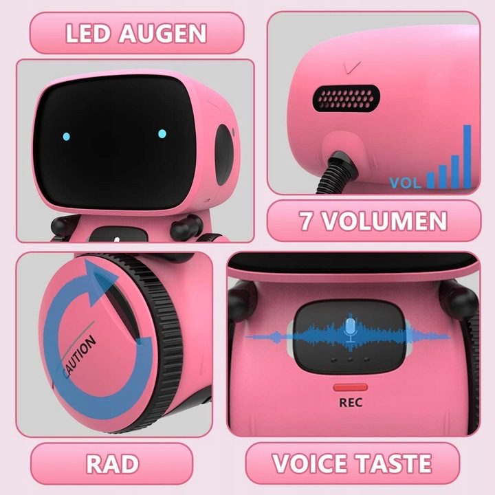 ROBOT Zabawka Edukacyjny Sterowany, MÓWI, CHODZI i TAŃCZY dla Dziewczynki