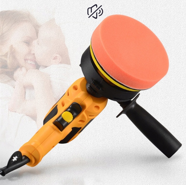 POLERKA SAMOCHODOWA SZLIFIERKA Z REGULACJĄ OBROTÓW + ZESTAW GĄBEK