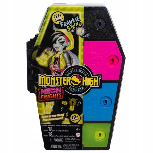MONSTER HIGH STRASZYSEKRETY FRANKIE STEIN S3 NEONOWA HNF79