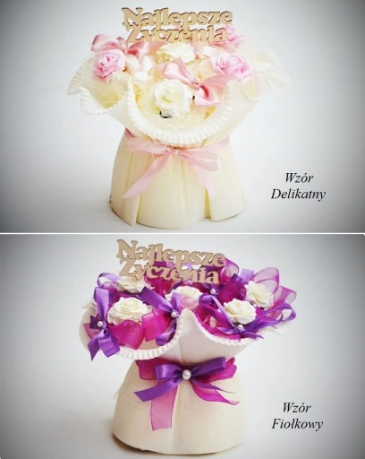 Super Prezent na urodziny imienin Oryginalny Praktyczny Bukiet z Ręczników