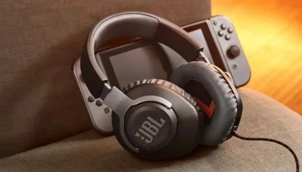 SŁUCHAWKI z mikrofonem JBL QUANTUM 100 NIEBIESKIE