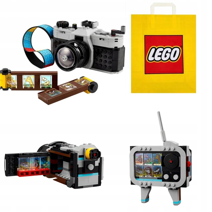 PREZENT LEGO DLA 8+ LATKI/A Creator 31147 Aparat w stylu retro +TORBA LEGO