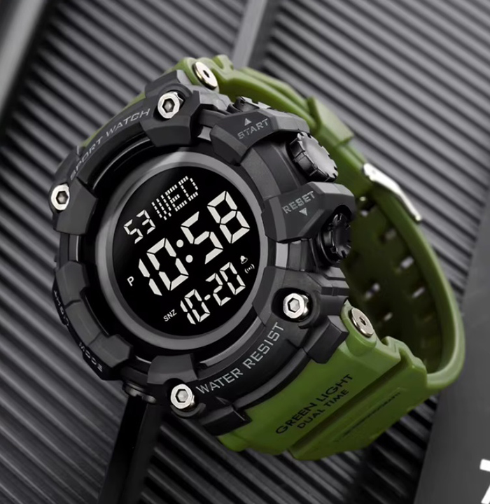 Zegarek męski elektroniczny militarny taktyczny wiele funkcji