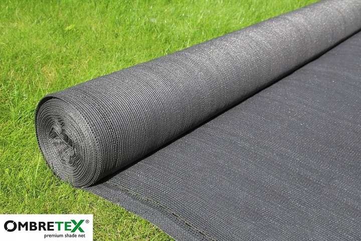Siatka Cieniująca 1,5x25m Grafitowa 95% OSŁONA Płotu Ogrodzenia Balkonu UV