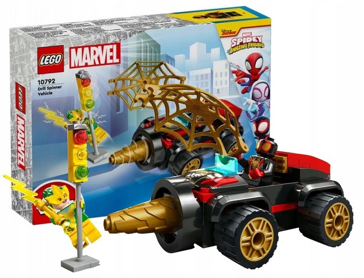 LEGO SPIDEY 10792 SAMOCHÓD SPIDERMANA POJAZD WIERTŁOWY AUTO I ELECTRO 4+