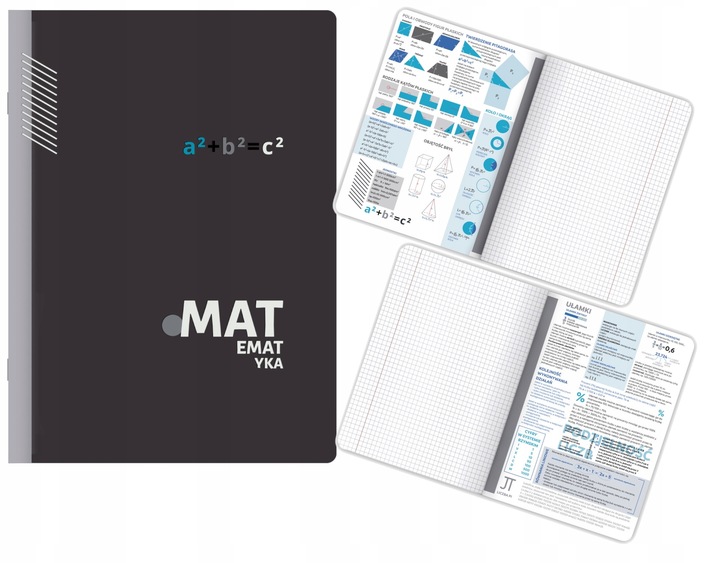 Komplet Zestaw ZESZYTÓW TEMATYCZNYCH kl 7-8 a5/60k + kolorowe ściągi 10 szt