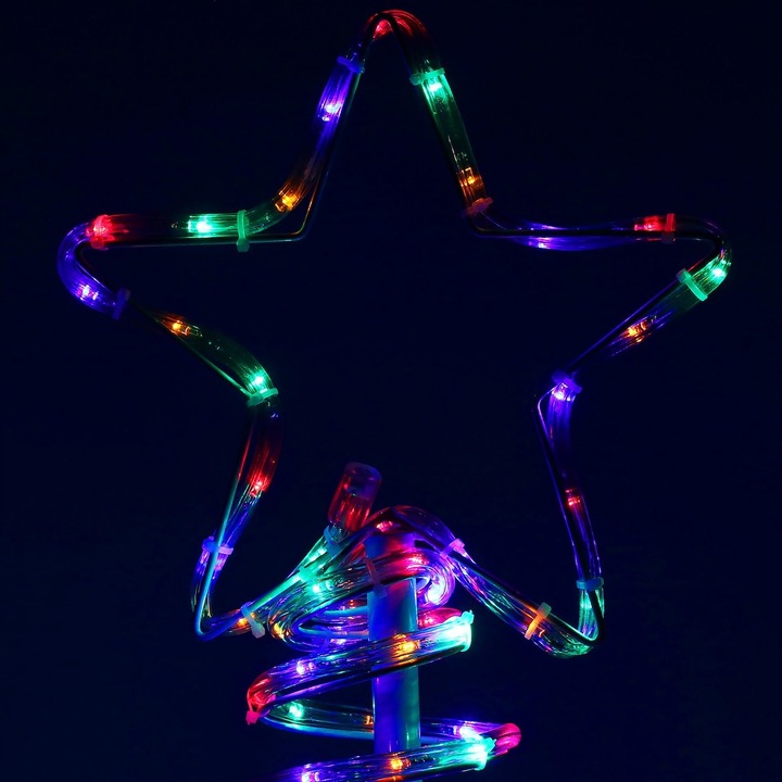 CHOINKA LED 135cm WĄŻ ŚWIETLNY LAMPKI ZEWNĘTRZNE MULTIKOLOR ŚWIETLNA OZDOBA