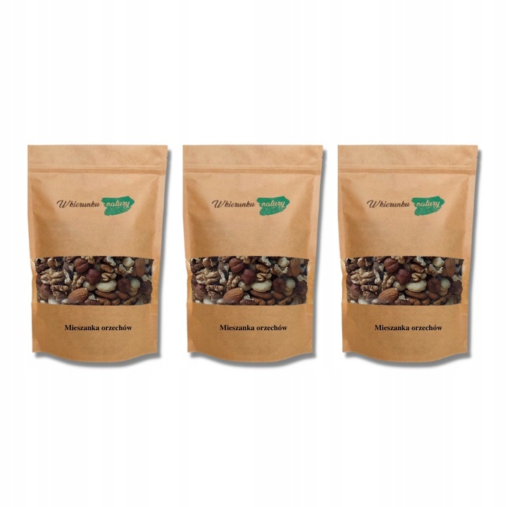 MIESZANKA ORZECHÓW 1kg x3 świeże - wysoka jakość