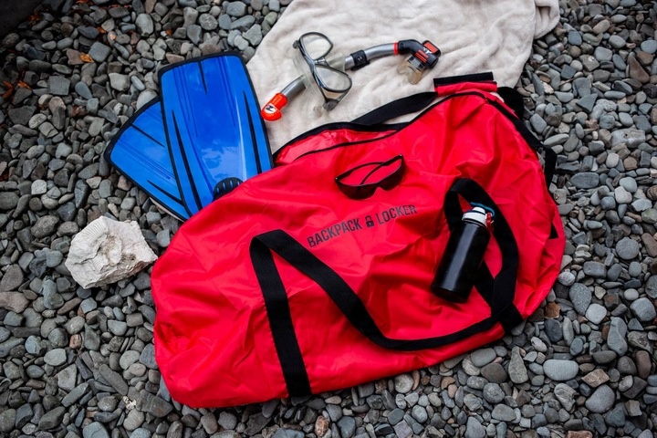 Pokrowiec na plecak do samolotu - 55-75l - Backpack Locker - czerwony