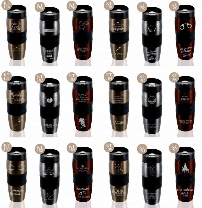 KUBEK TERMICZNY Z GRAWEREM prezent dla strażaka