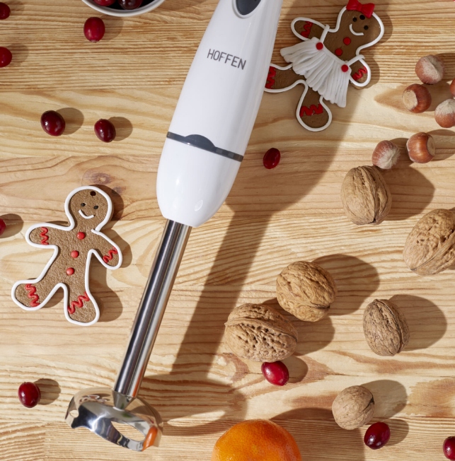 BLENDER RĘCZNY HOFFEN BIAŁY 400W TURBO Model HB-4185