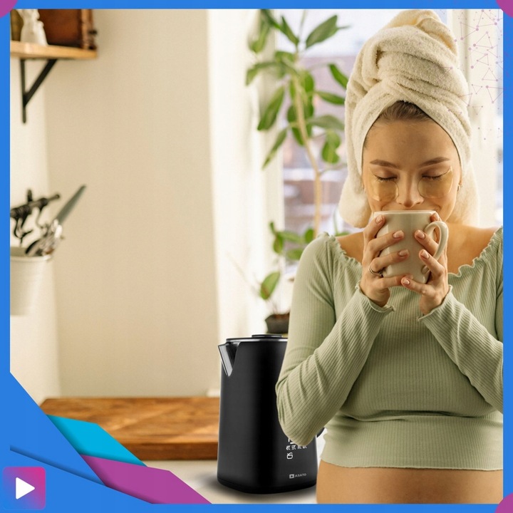 Czajnik Elektryczny z Wyświetlaczem 1,7L 1500W Regulacja Temperatury 5 tryb