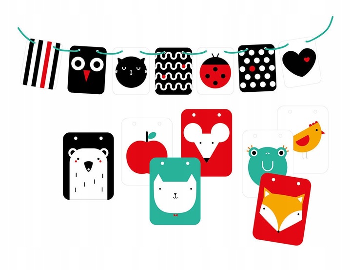 Duże Karty Kontrastowe Dla Dzieci W Wieku 0-3+ CzuCzu