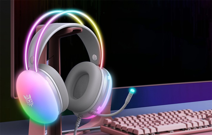 ONIKUMA X25 PRZEWODOWE SŁUCHAWKI GAMINGOWE NAUSZNE RGB Z MIKROFONEM