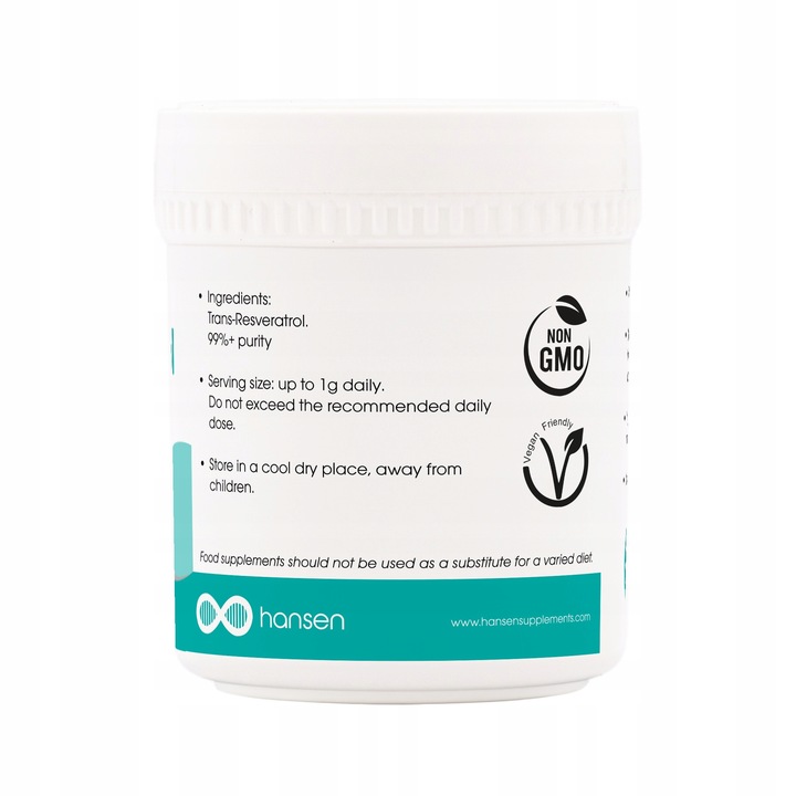 Resweratrol 99%+ proszek - 20g - (Trans-Resveratrol) - badany w PL