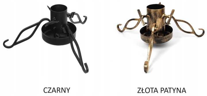 STOJAK POD CHOINKĘ CHOINKOWY CHOINKA LOFT DUŻY METALOWY MISA NA WODĘ ZŁOTY