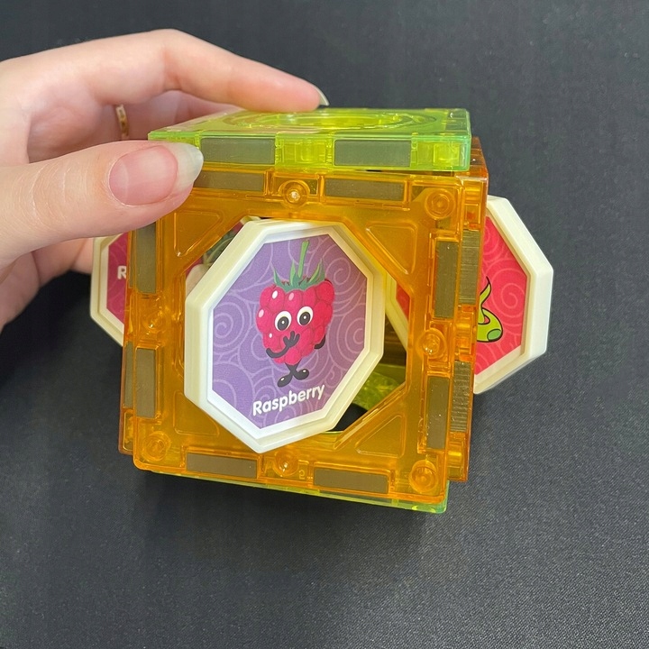 KLOCKI MAGNETYCZNE KONSTRUKCYJNE TOR KULKOWY RAINBOW MAGNETIC TILES PANELE