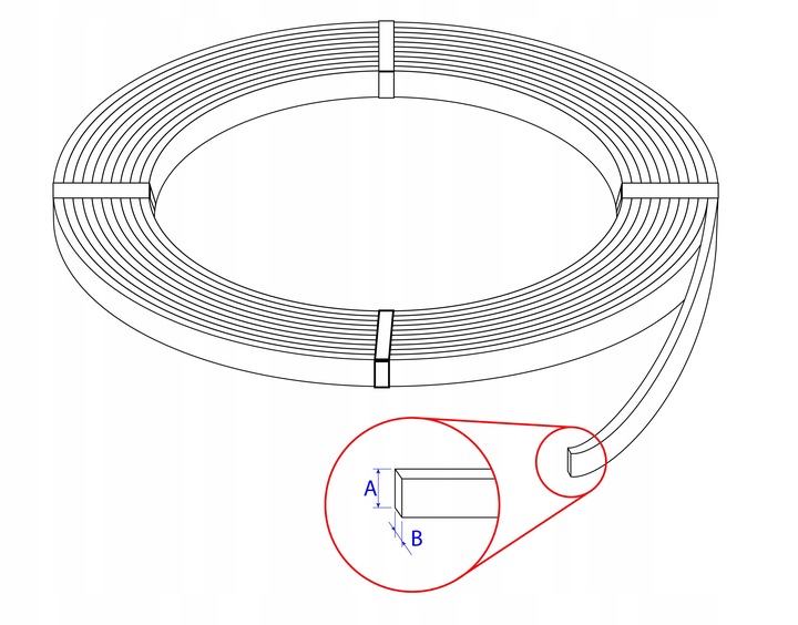 BEDNARKA OCYNKOWANA 30x4 TAŚMA STALOWA KRĄŻEK 10M