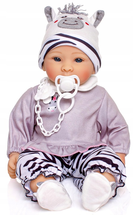 Lalka Pola Bobas Niemowlak ZESTAW Z AKCESORIAMI smoczek pampersy butelki