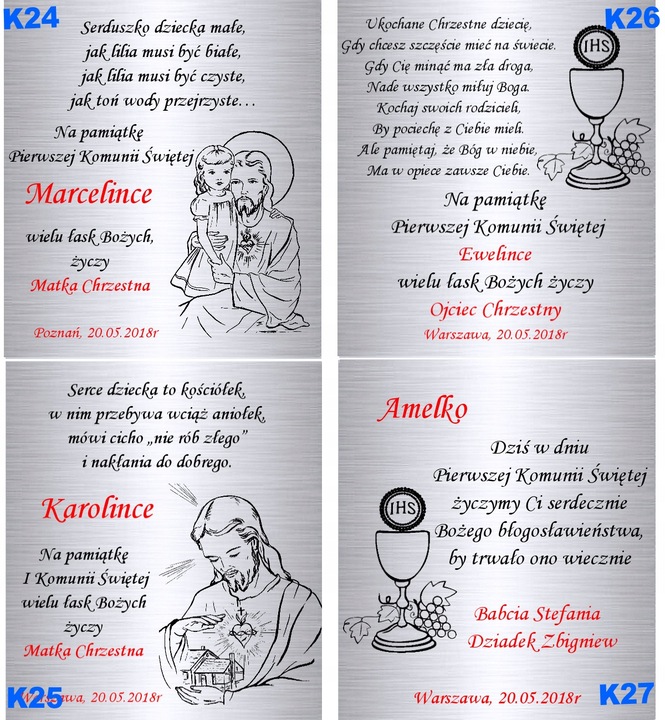 Srebrny Różaniec 925 Chrzest Komunia Święcenia Pamiątka Grawer