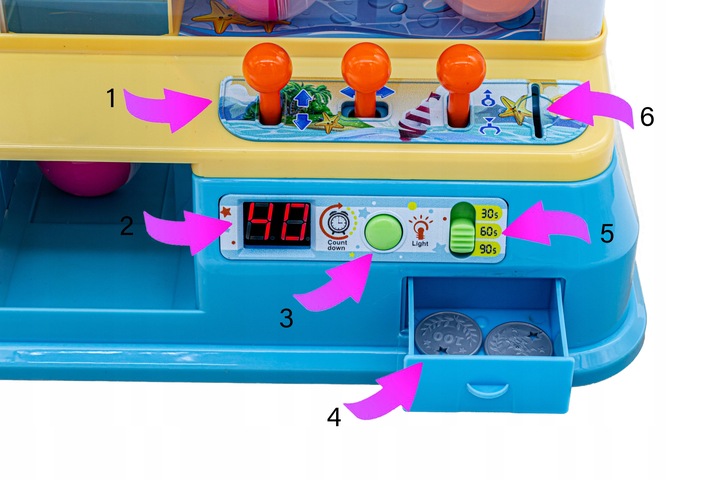 Poławiacz Słodyczy Chwytak Łapacz Cukierkowy Łowca Kulki Monety Melodii