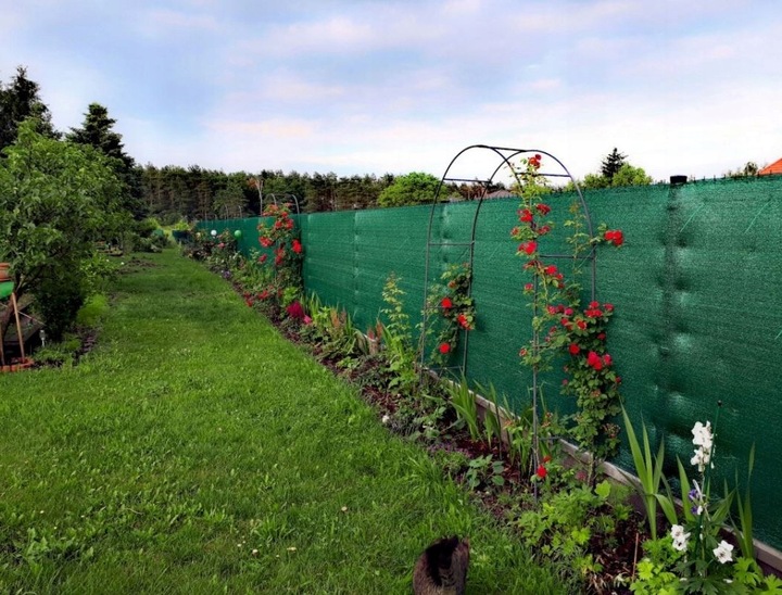 SIATKA CIENIUJĄCA 62% MASKUJĄCA 1,5x10m MATA OSŁONA NA OGRODZENIE PŁOT UV+